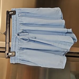 💕LUCY LOVE💕 Elastic Waist Derby Skort ~ Light Blue Large NWOT